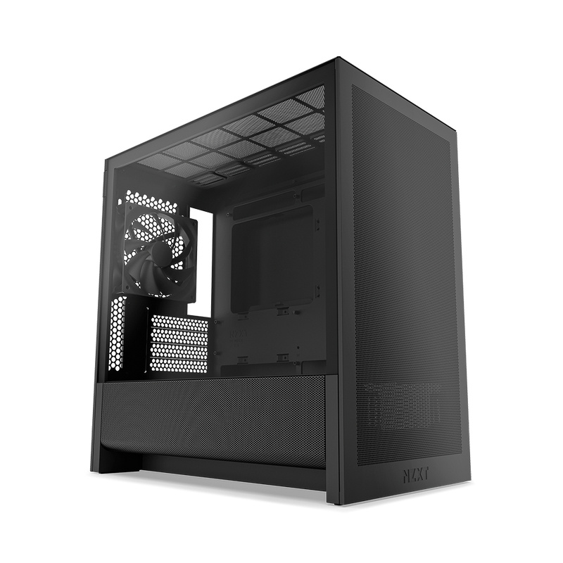 Gabinete NZXT H3 Flow, Midi-Tower, Micro-ATX/Mini-ITX, USB 3.0, sin Fuente, 1 Ventilador Instalado, Negro