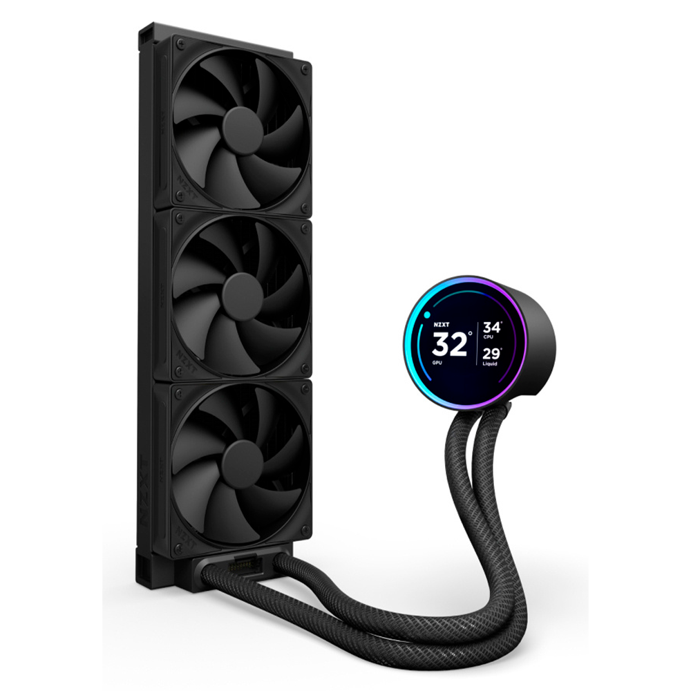 NZXT Kraken Elite 360 RGB V2 Enfriamiento Líquido para CPU, 3x 120mm, hasta 2400RPM, Negro