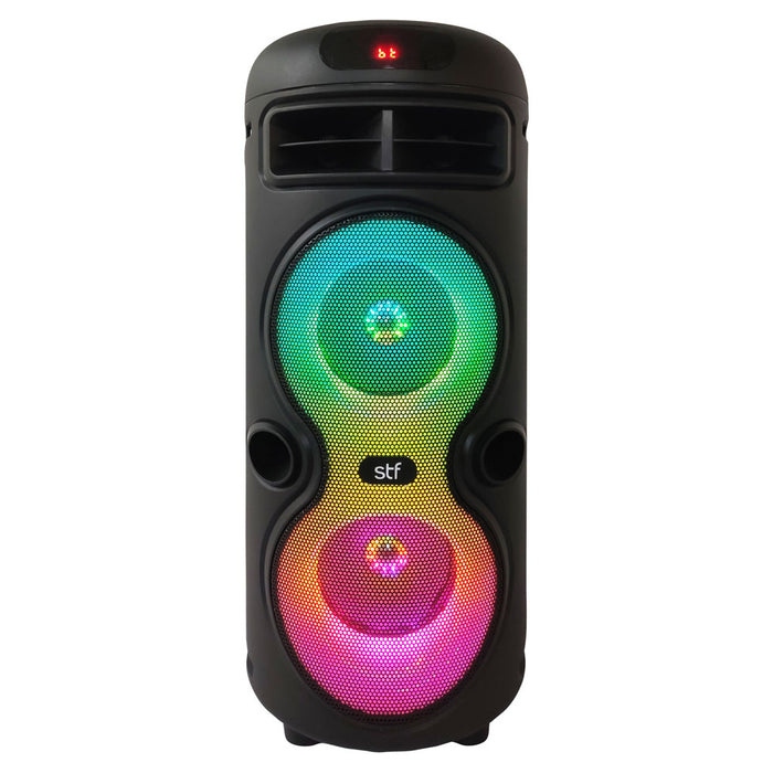 STF Bocina Portátil Hoss Tower, Bluetooth, Inalámbrico, USB-A, 10W, Negro
