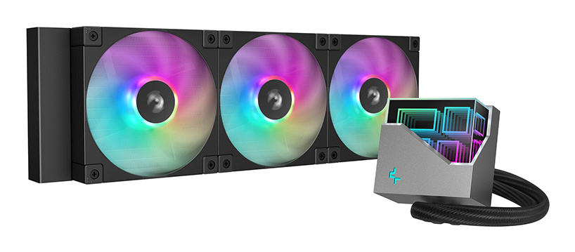 DeepCool LT360 Enfriamiento Líquido para CPU, 3x 120mm, hasta 2400RPM, Negro