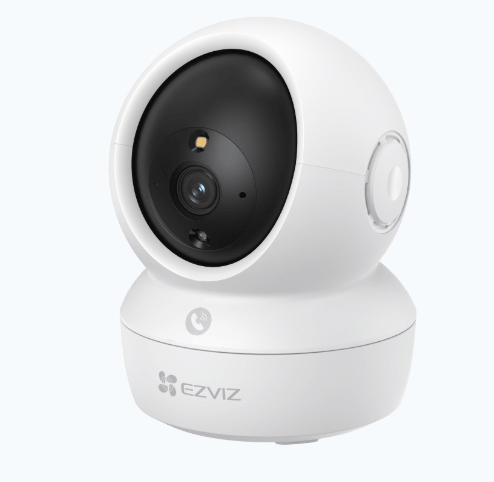 Ezviz Cámara de Seguridad IP Smart WiFi PT IR para Interiores CS-H6C/5MP, Inalámbrico, 2880 x 1620 Pixeles, Día/Noche