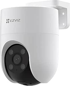 Ezviz Cámara de Seguridad IP Smart WiFi PTZ IR para Exteriores CS‑H8C / 3MP, Alámbrico/Inalámbrico, 2304 x 1296 Pixeles, Día/Noche
