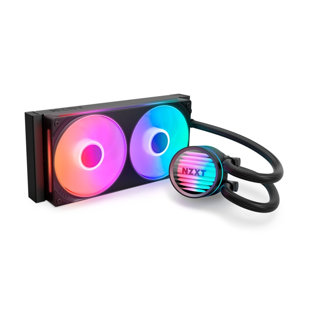 Enfriamiento Líquido Para CPU NZXT Kraken Core 240 RGB 2x 120mm Lasta 2400RPM