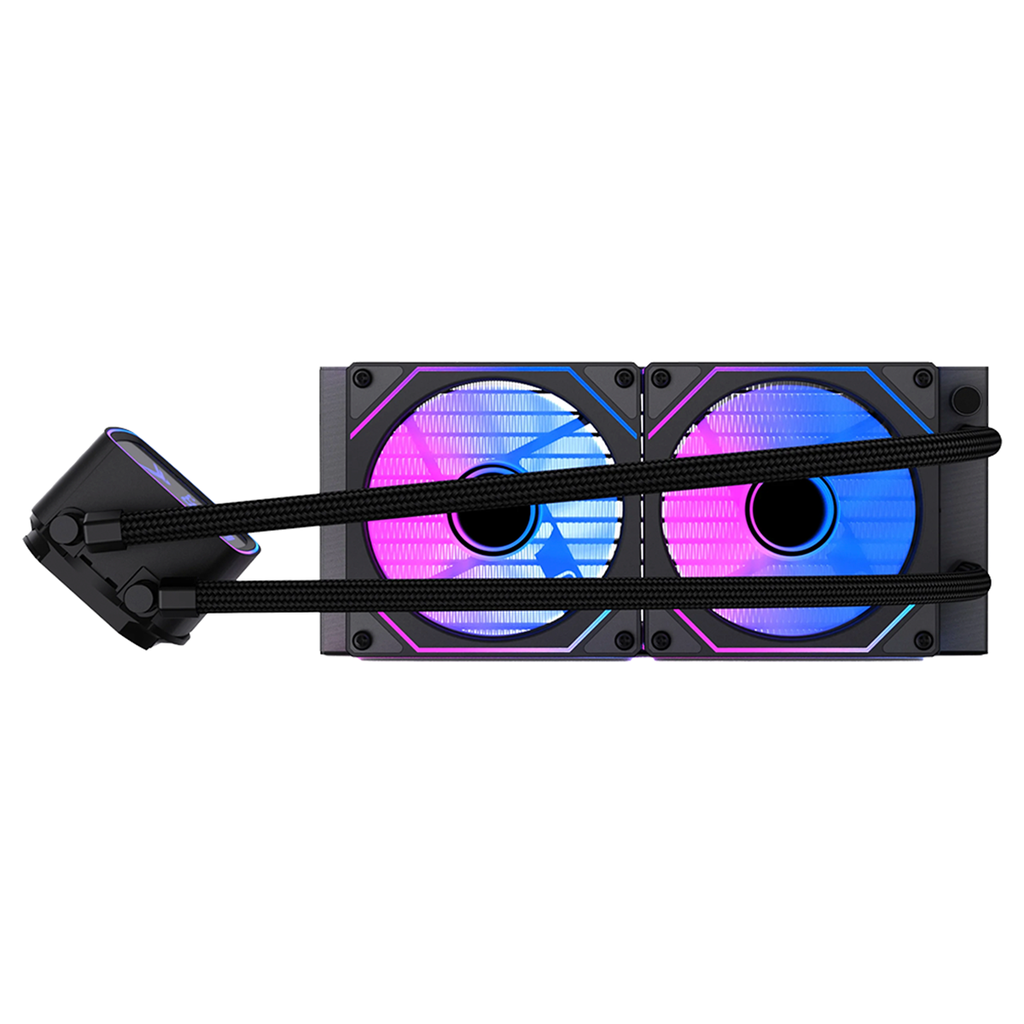 Enfriamiento Líquido Para CPU Naceb NA-0655N Boreal 2x 120mm Hasta 1800RPM 