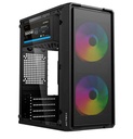 Gabinete acteck doom ultra mesh gi750m mini torre fuente de poder atx 500w incluida