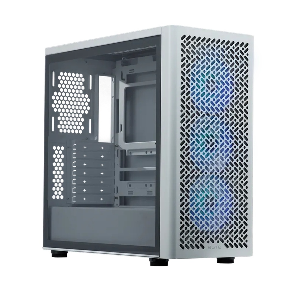 Gabinete Cooler Master ELITE 502 Midi-Tower ATX/EATX/Micro-ATX/Mini-ITX USB 3.0 Sin Fuente 3 Ventiladores Instalados