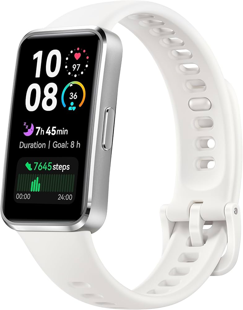 55020ekx huawei band 10 aluminum white. caja de aleación de aluminio pulido | monitoreo de sueño avanzado | asistente de bienestar emocional -