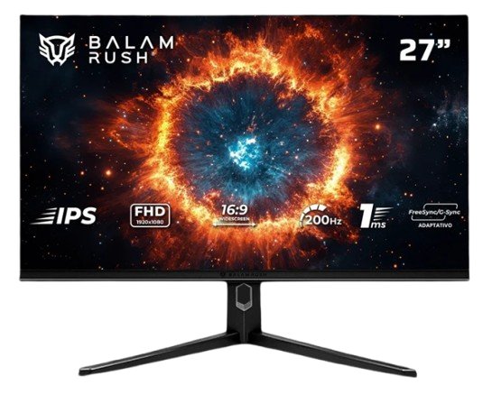 Monitor gamer balam rush hyper nova mhn27y 27 pul plano 200 hz