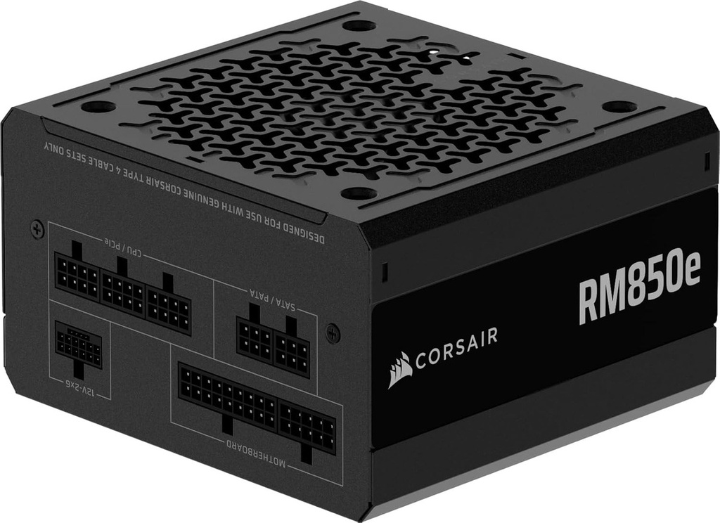 Fuente de poder corsair cp-9020296-na rm850e 850w full modular gold negra