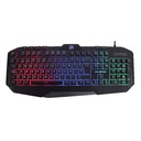 Teclado gaming balam rush gunfire, alambrico, usb, rgb, negro