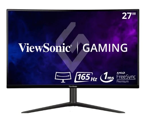Monitor viewsonic vx2718 led 27", quad hd, 165hz, hdmi, bocinas, negro