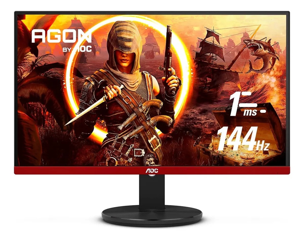 Aoc Monitor Gamer 23.8 G2490vx, Full Hd, 144 Hz, 1ms Negro