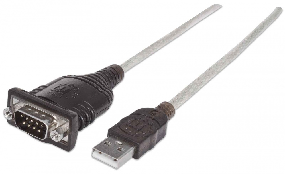 Adaptador Manhattan 205153 RS-232 Macho - USB Macho 45cm