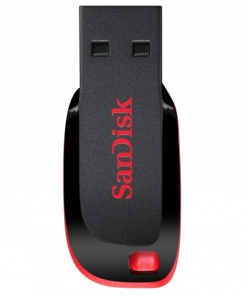 Memoria USB SanDisk Cruzer Blade CZ50, 128GB, USB-A 2.0, Lectura 150MB/s, Negro/Rojo