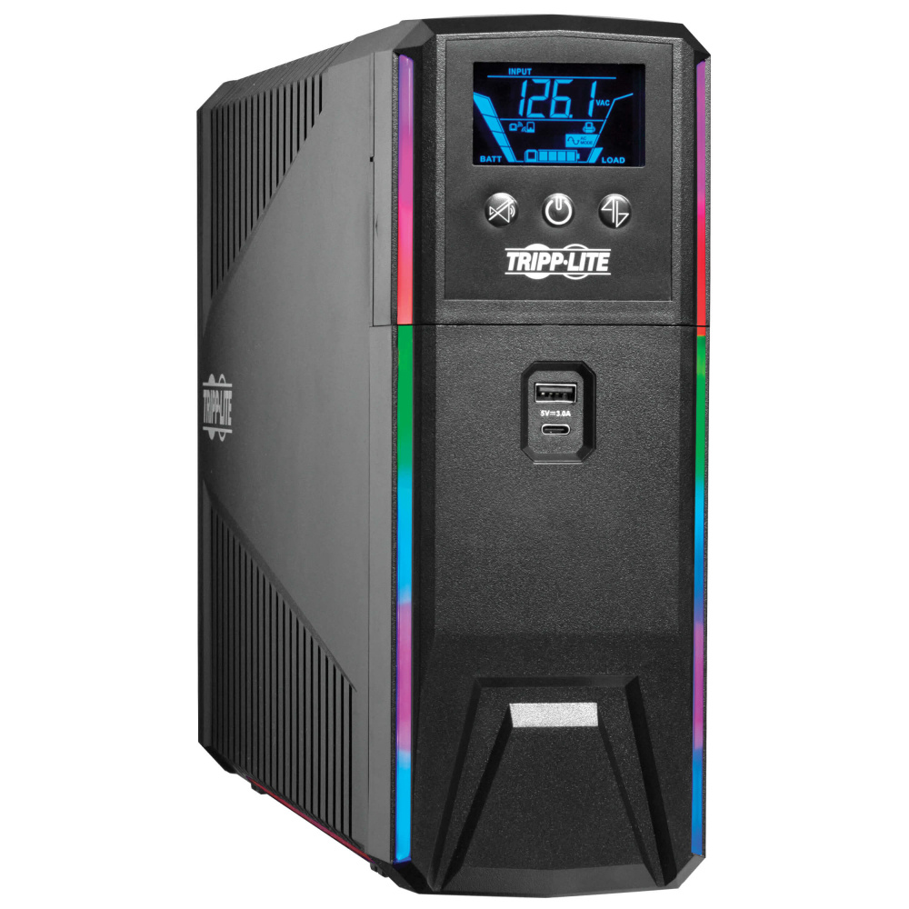 No Break Gamer Tripp Lite by Eaton SMART1200PSGLCD Línea Interactiva, 750W, 1200VA, Entrada 120V, Salida 120V, 10 Contactos