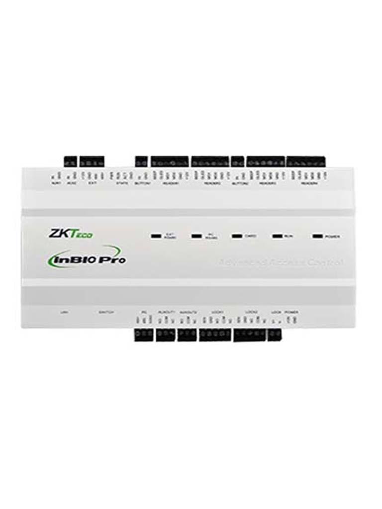 Zkteco inbio260pro - panel de control de acceso avanzado / 2 puertas / 20 mil huellas / push / 36 meses de garantía / green labe
