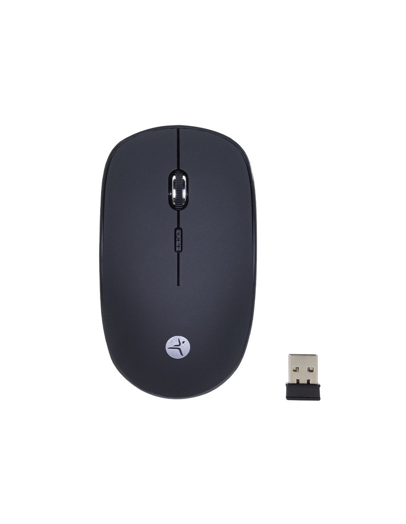 Mouse Inalámbrico TechZone TZACMOI38, 1600DPI, Color Negro
