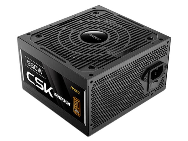 Fuente de Poder Antec CSK 550DC de 550W, ATX, 80 PLUS Bronze, Color Negro