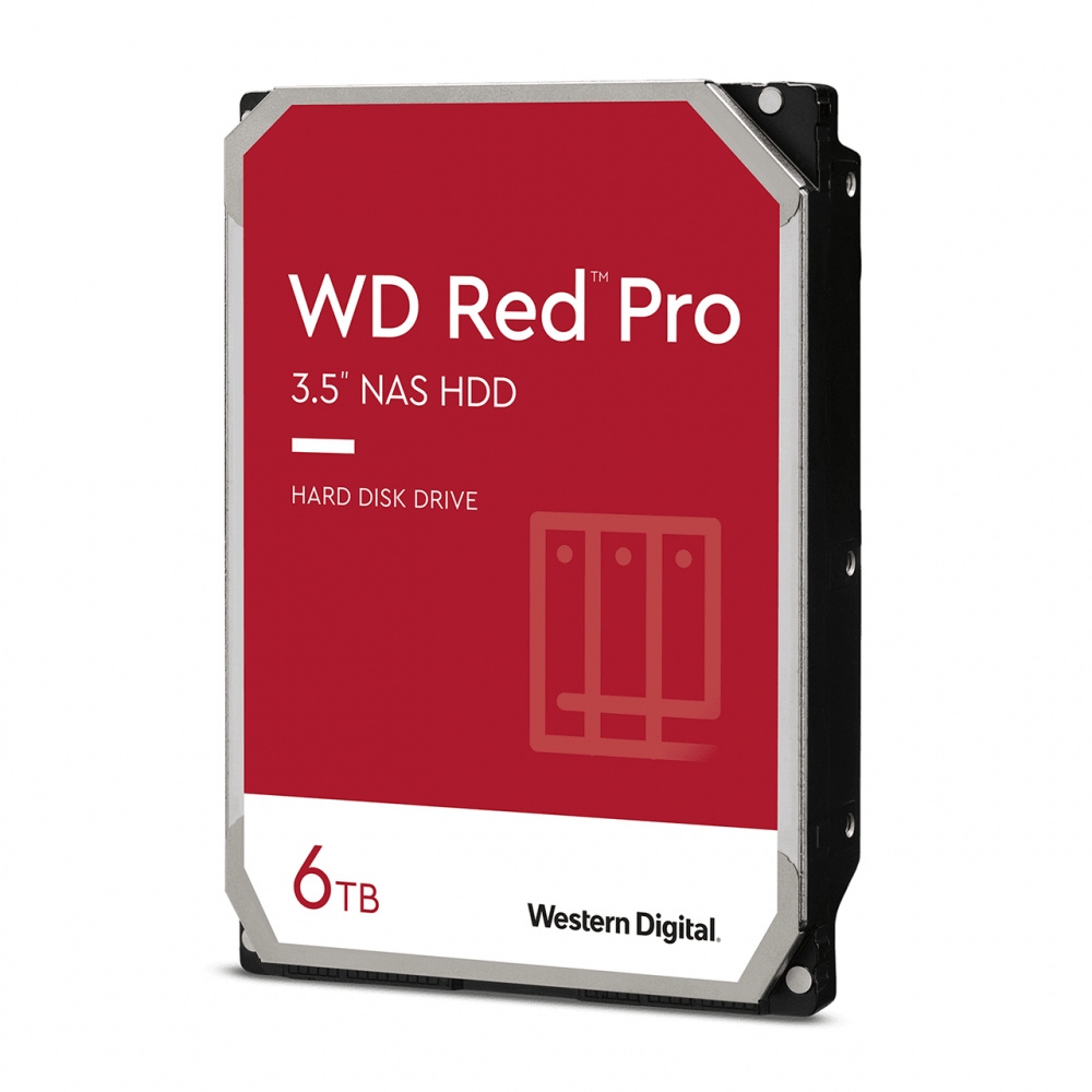 Disco Duro para NAS Western Digital WD Red Pro 3.5", 6TB, SATA III, 6 Gbit/s, 7200RPM 256MB Caché