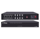 150 metros en 4k,  200 metros en 5 mp,  video+poder / 8 canales / todo incluido para rack /  para transmisión de alimentación ( 