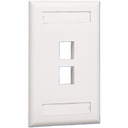 Placa De Pared Panduit NK2FIWY 2 Puertos Keystone