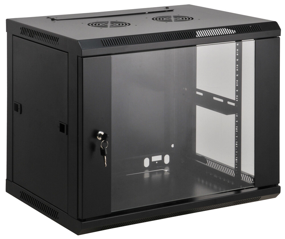 Gabinetes intellinet 711739 gabinete mural de 19, 6u, ensamblado
