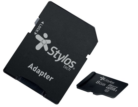 Memoria micro sd stylos 8 gb clase 10 con adaptador stmsd81b