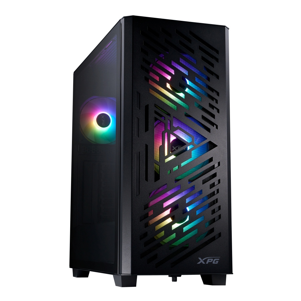 Gabinete XPG Lander 501, Midi-Tower, ATX/EATX/Micro-ATX/Mini-ITX, USB 3.0, sin Fuente, 4 Ventiladores Instalados, Negro