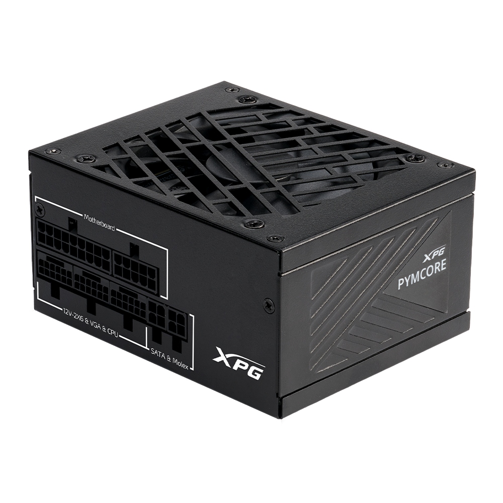Fuente de Poder ADATA XPG PYMCORE 750W / 80+ Gold / ATX 3.1 / Full Modular / SFX / PCIe 5.0 / PYMCORE750G-BKCUS