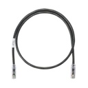 Cable de parcheo utp categoría 6, con plug modular en cada extremo - 1 m. - negro