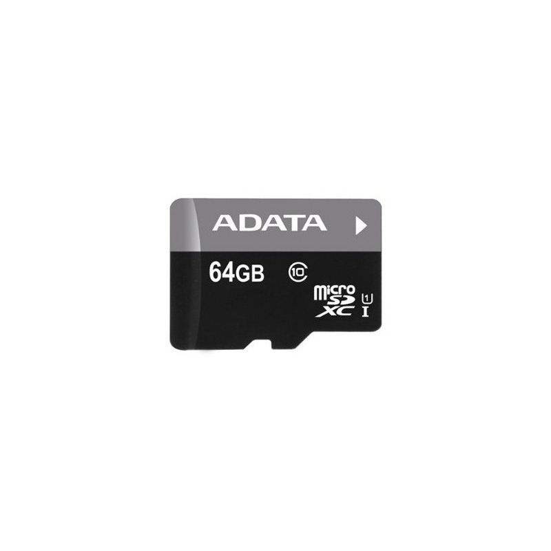 Memoria Flash Adata Premier 64GB MicroSDXC UHS-I Clase 10 Con Adaptador