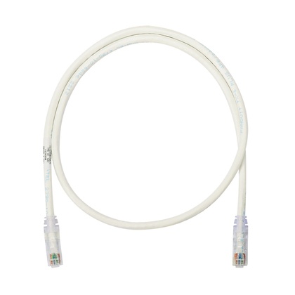 Cable de parcheo utp categoría 6, con plug modular en cada extremo - 6 m. - blanco mate