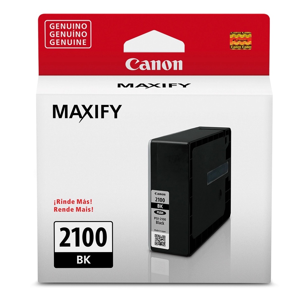 Cartucho de Tinta Canon Negro Modelo PGI-2100 29.1ml