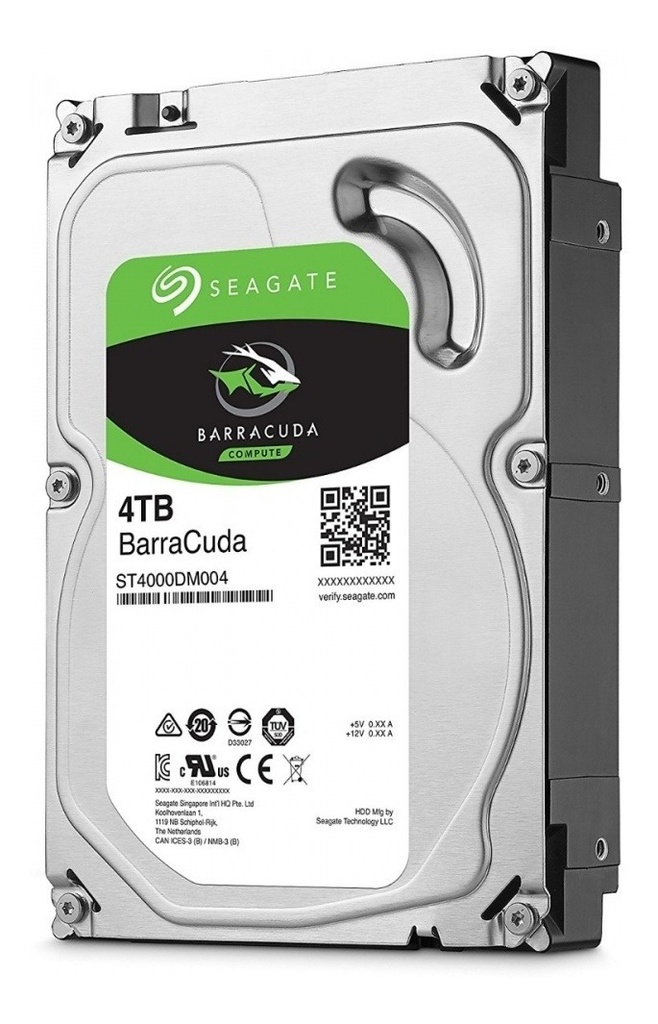 Disco Duro Interno Seagate Barracuda 3.5'' 4TB SATA III 6 Gbit/s 5400RPM 256MB Cache