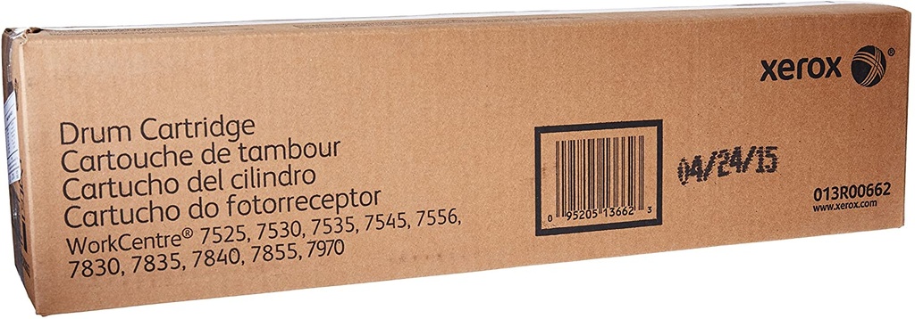 Tambor Xerox 13R662 Negro 125.000 Páginas Para WorkCentre 7525/7530/7535/7545/7556