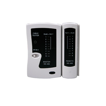 Tester para cable de red enson ens-teln1 ideal para identificar errores de terminado y continuidad de cables de red y telefonico