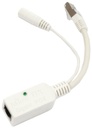 Inyector poe pasivo miktrotik rbgpoe gigabit compatible con routerboard 18-57vdc no incluye eliminador