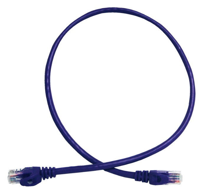 Patchcord utp enson p6006p serie pro 100-ii 100% cobre color morado 60cm para mejor identificacion de soluciones en racks y gabi