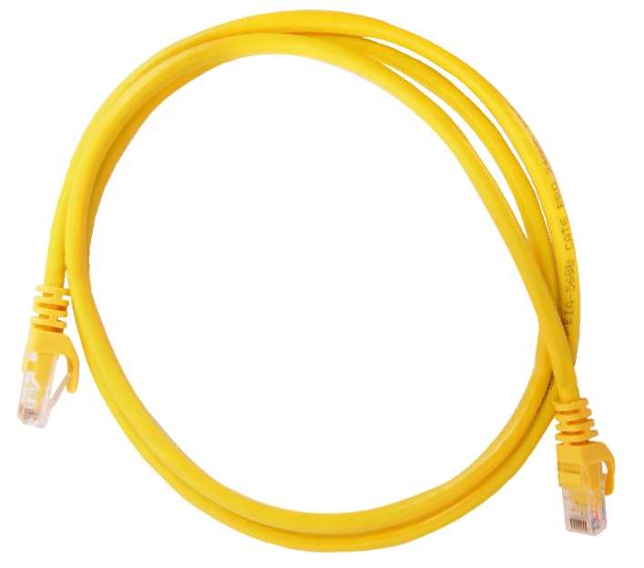 Patchcord utp enson p6012y serie pro 100-ii 100% cobre color amarillo 120cm para mejor identificacion de soluciones en racks y g