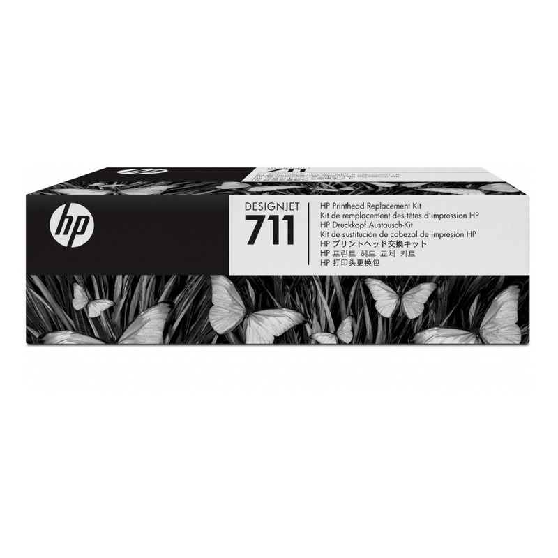 Cabezal de Reemplazo HP 711 C1Q10A Inyección de Tinta Negro/Cian/Magenta/Amarillo