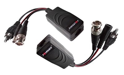 Transceptor hd folksafe, transmisor/receptor de video, audio y voltaje(12v/24v, dc/ac),compatible con todos las marcas de cámara