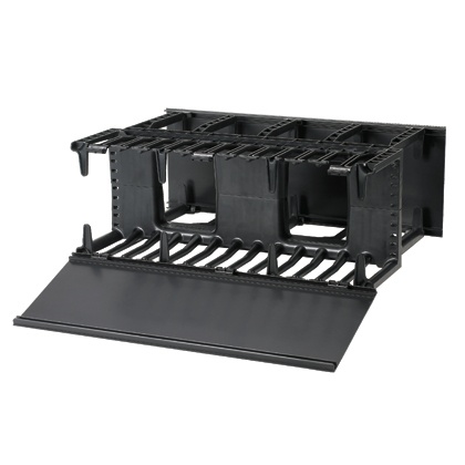 Organizador de cables horizontal netmanager, doble (frontal y posterior), para rack de 19in, 4ur
