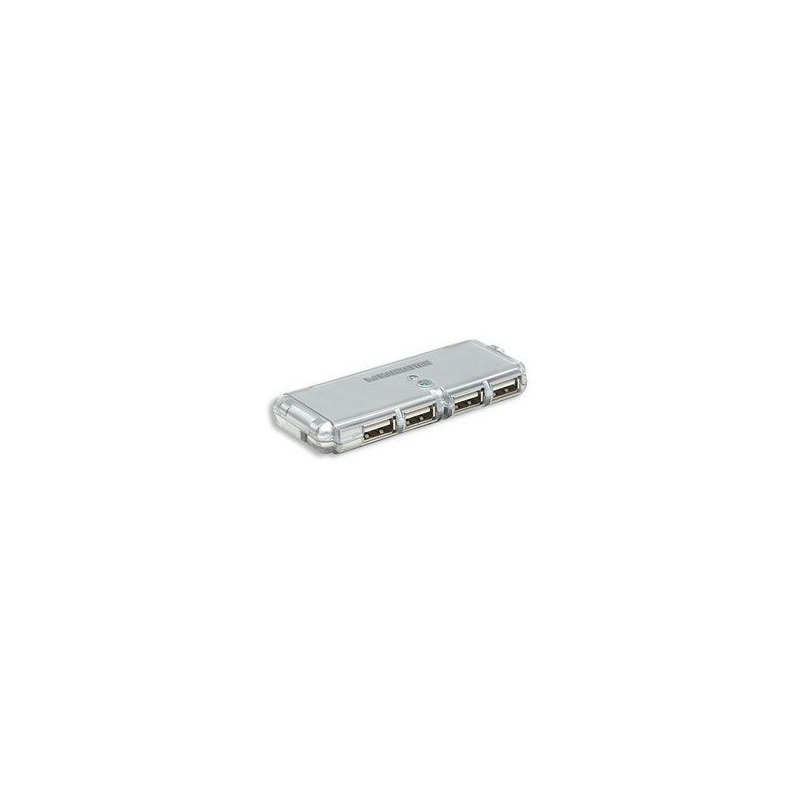 Hub USB Manhattan USB 2.0 De 4 Puertos 480 Mbit/s