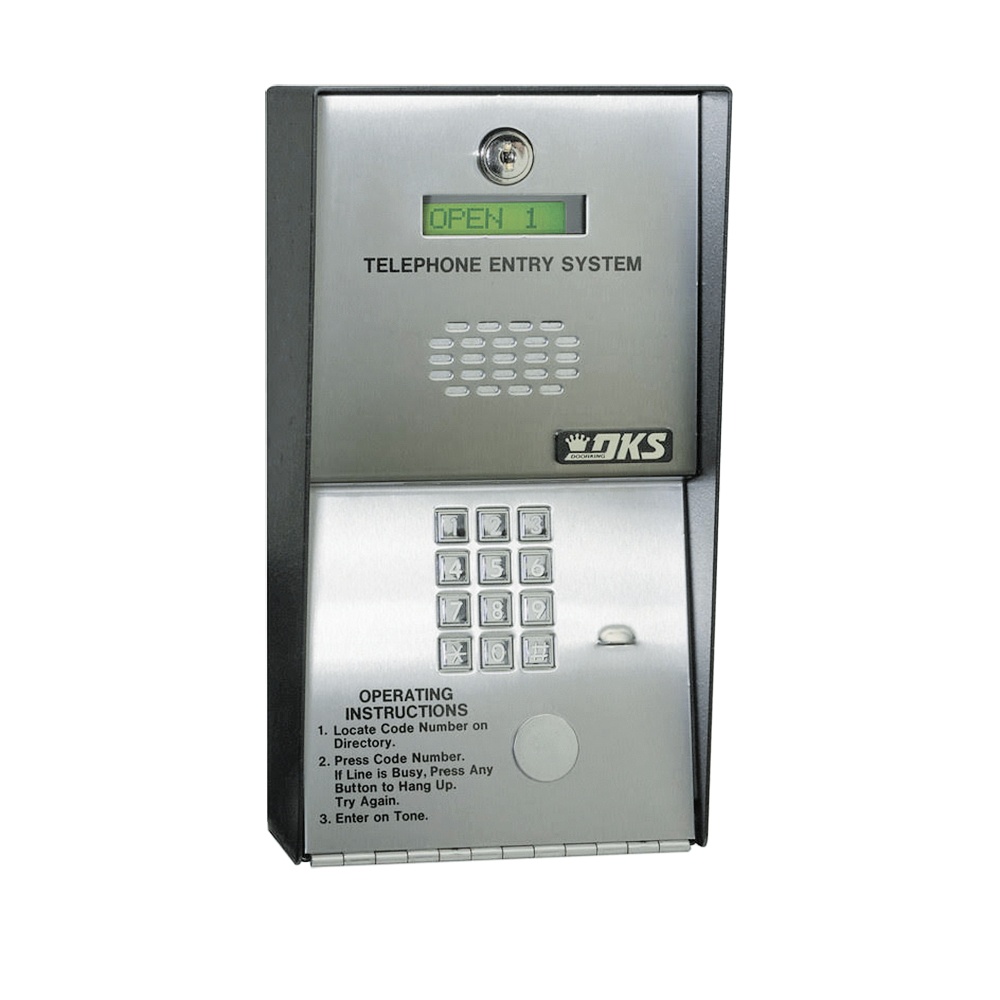 Audioportero telefónico / 600 números telefónicos / control para 2 puertas / gabinete para sobreponer/ marcación a 16 digitos / 