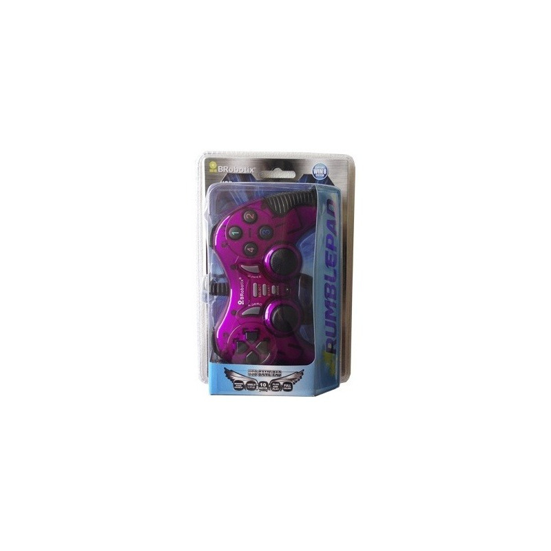 Control Para Video Juego BRobotix Gamepad RumblePad Alámbrico USB 2.0