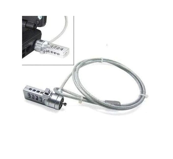 Candado de Combinación para Laptop BRobotix 128899 1.3 Metros Acero Inoxidable