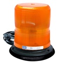 Baliza led color ámbar con montaje magnético de succión de 7" de altura