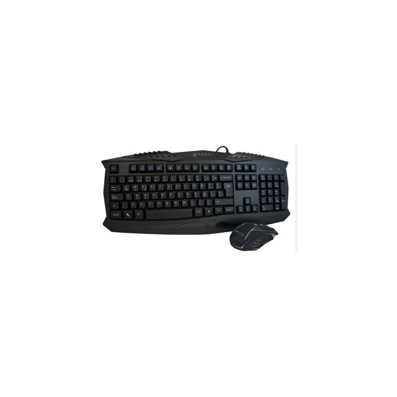 Teclado y mouse gamer naceb retroiluminado anti-gosthing