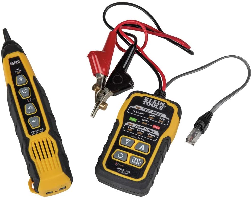 Cable Tracer con Sonda Tone Pro Kit para Teléfono Klein Tools VDV500-820 Internet, Video, Datos y Comunicaciones Cables