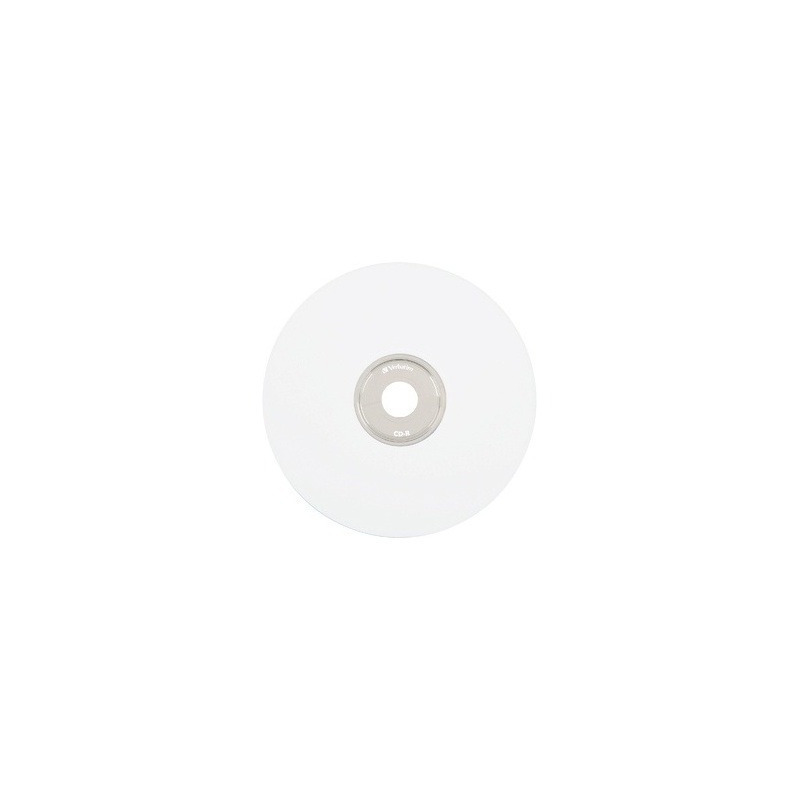 Disco VERBATIM CD-R 52X 80MIN 700MB Blanco Imprimible C/100